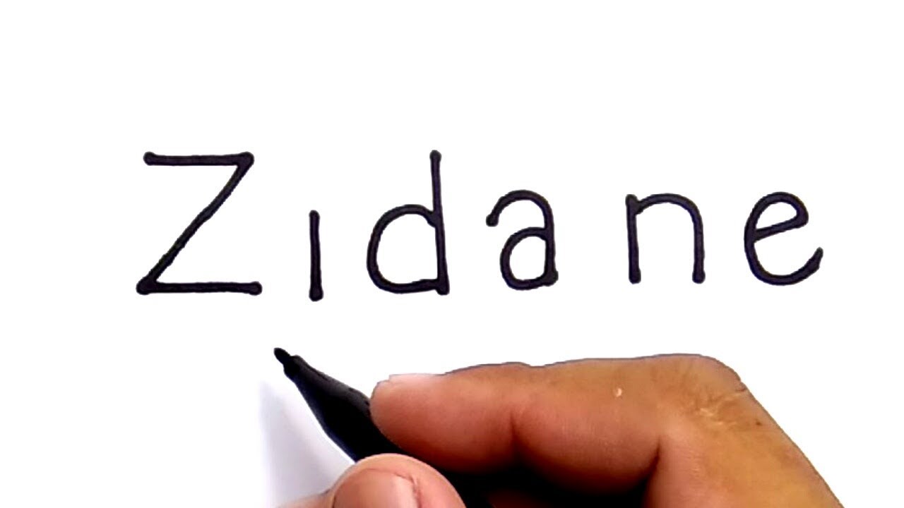 1280x720 Very Easy !, How To Turn Words Zidane Into Cartoon For Kids How