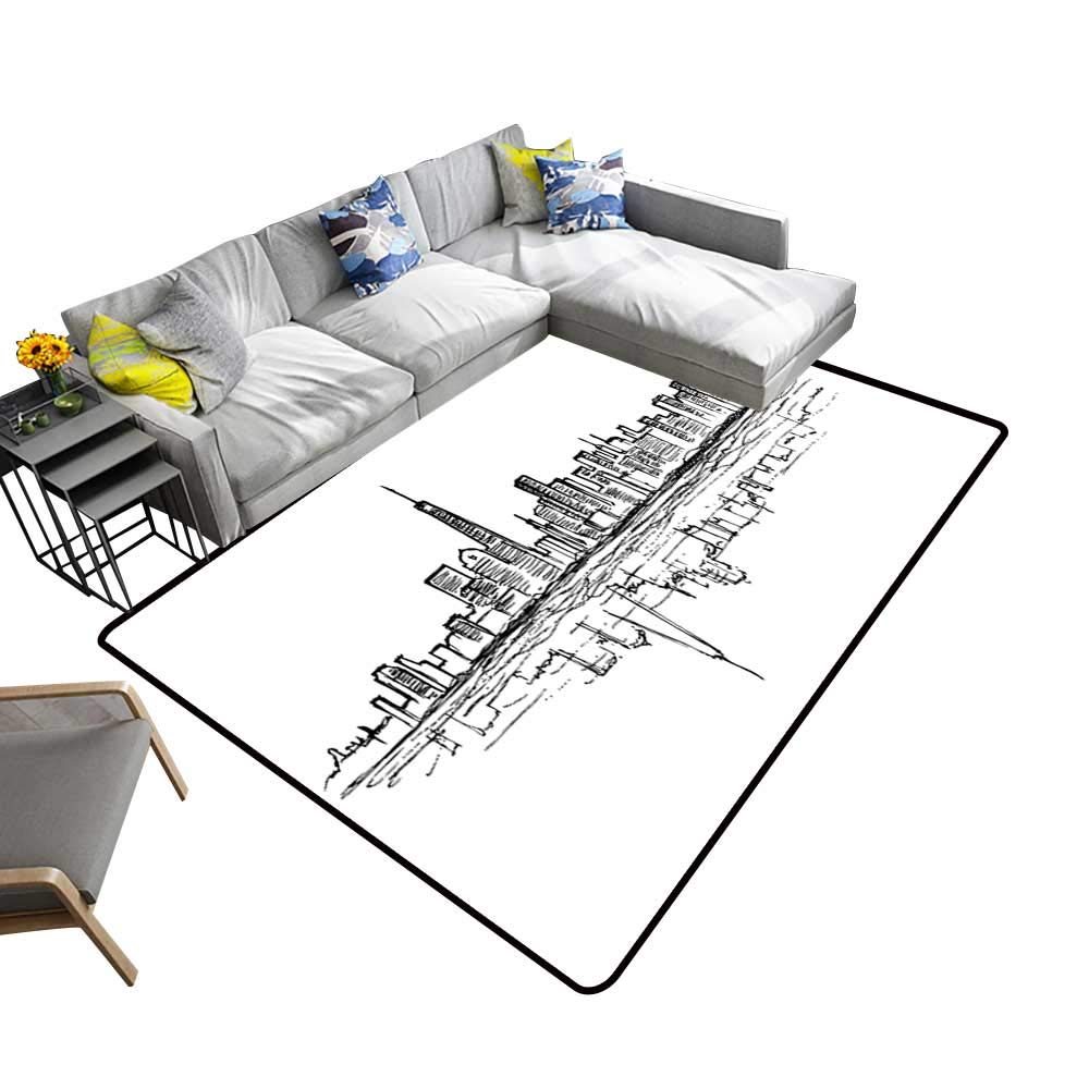 1000x1000 Alsohome Silky Smooth Bedroom Mats Free Sketch New