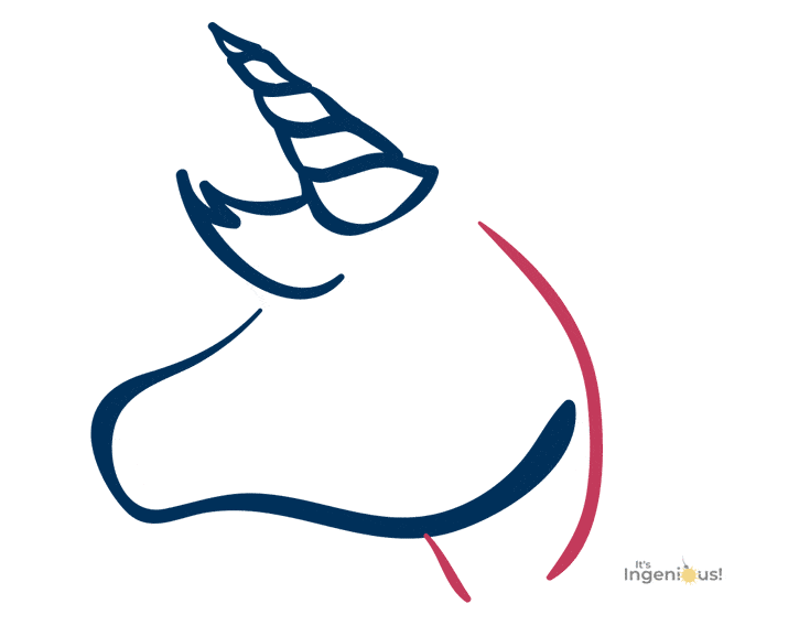 735x577 How To Draw A Unicorn Head For Kids It's Ingenious!