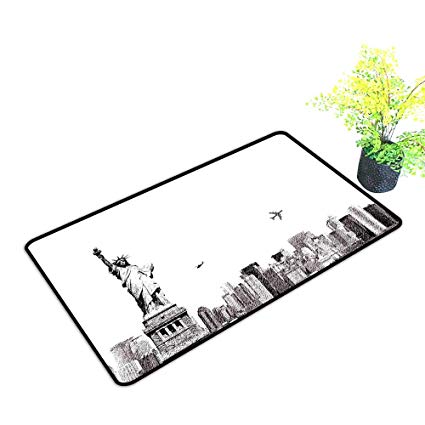 425x425 Gmnalahome Large Door Mats Shoes Scraper Cityscape