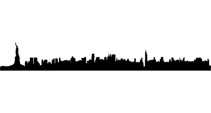 700x376 Awesome Nyc Skyline Outline