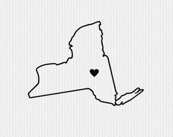 340x270 New York Outline Etsy