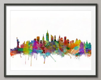 340x270 New York Skyline Etsy