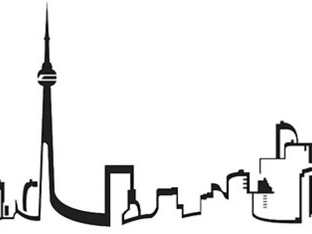 640x480 Houston Skyline Outline Free Download Clip Art