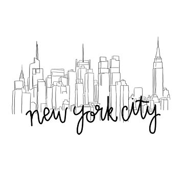 360x360 Nyc Skyline Sticker