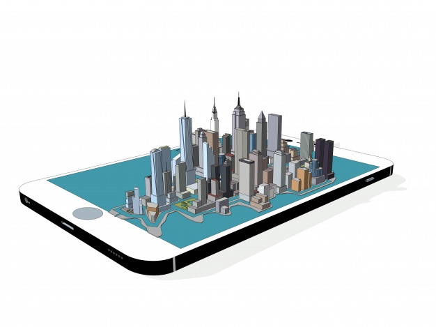 626x469 New York Skyline Vector Free Download
