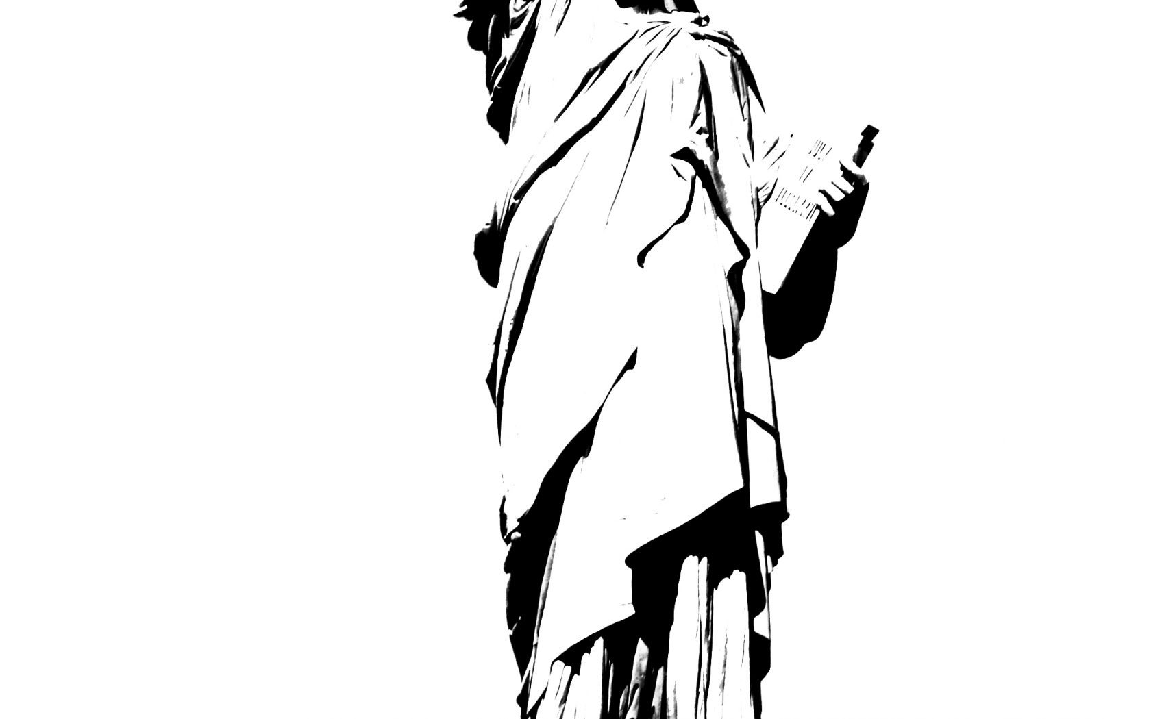 1680x1050 Statue Of Liberty Pencil Drawing Sketch How To Draw The Youtube