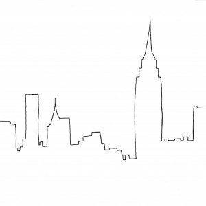 New York Skyline Line Drawing | Free download on ClipArtMag