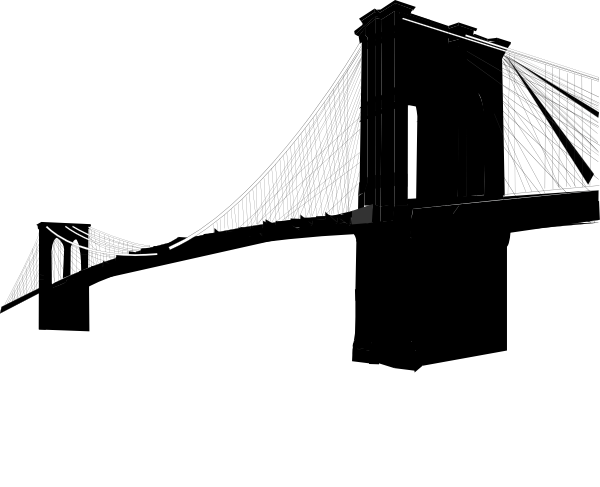 600x487 Brooklyn Drawing Bridge New York City Frames Illustrations