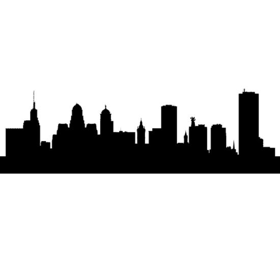 550x550 Huge Collection Of 'ny Skyline Silhouette Stencil' Download More