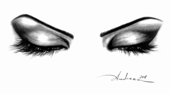 660x366 Unique Beautiful Pencil Sketches Of Eyes
