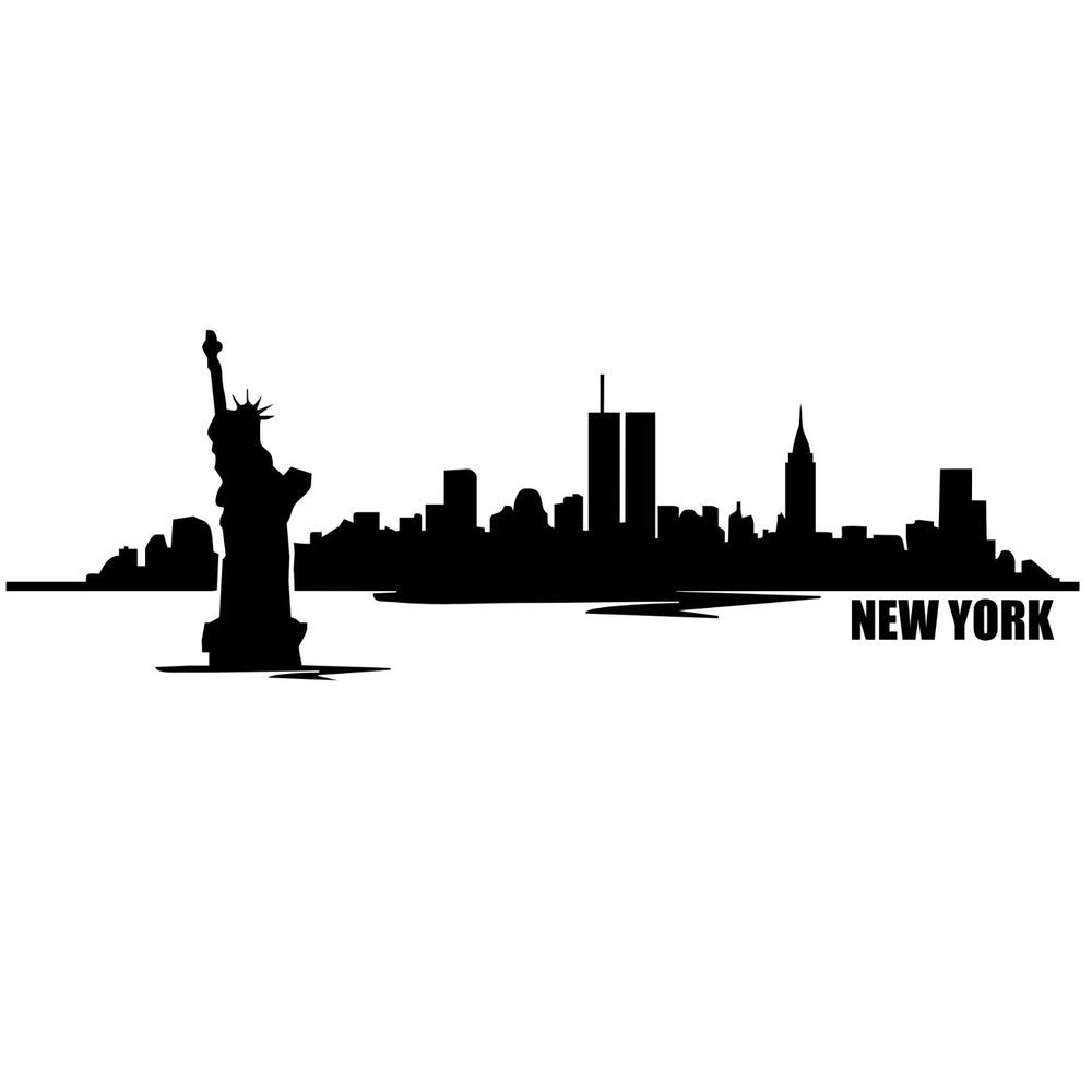 1000x1000 Details About Window Wall Sticker Decal Vinyl New York City