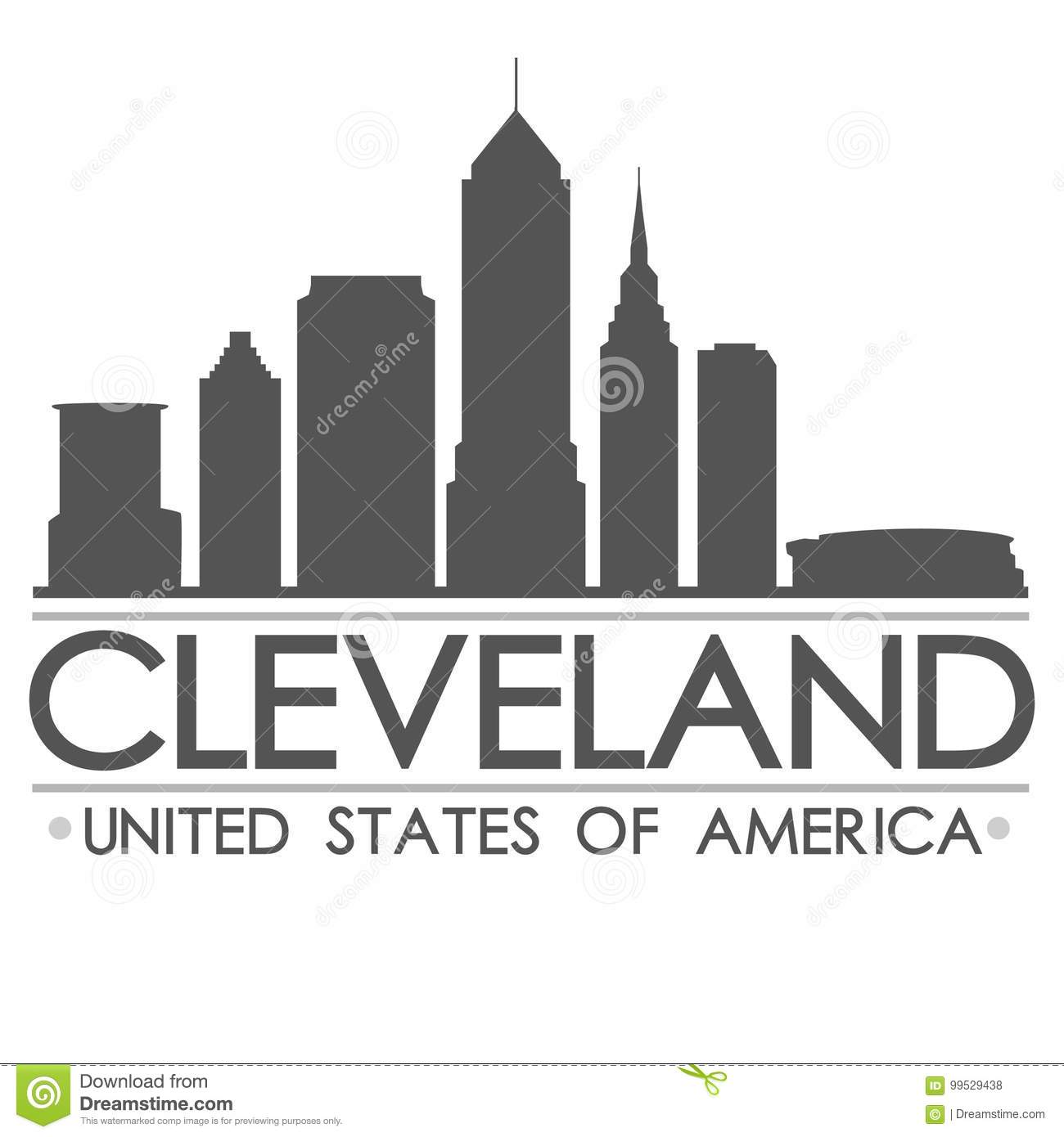 1300x1390 Huge Collection Of 'cleveland Skyline Silhouette' Download More