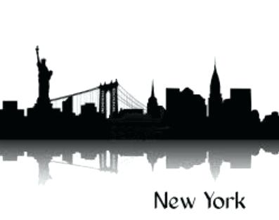 397x313 New York City Skyline Silhouette Twin Towers