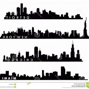 300x300 Stock Vector Miami Skyline Engraved Vector Hand Drawn Sketch