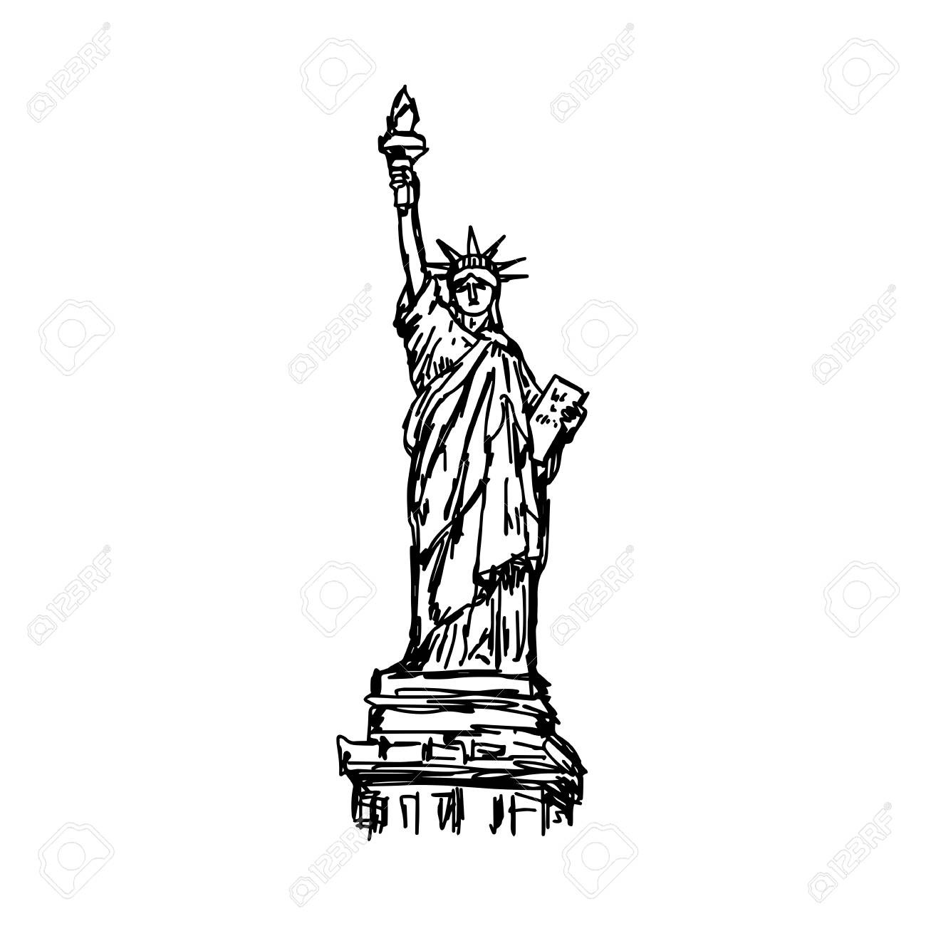 1300x1300 New York Statue Of Liberty Vector Grahics Template
