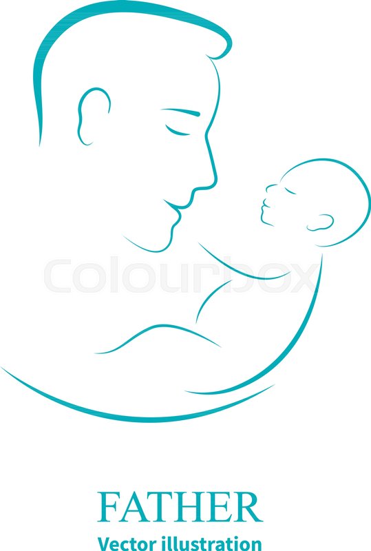 539x800 Vector Illustration Sketch Father With Stock Vector Colourbox