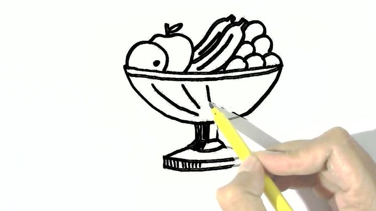736x414 How To Draw A Realistic Fruit Bowl Step