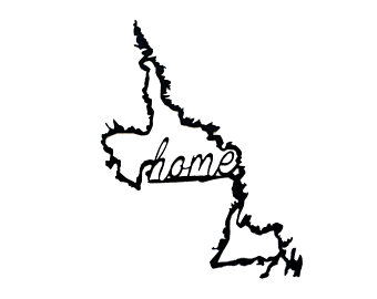 340x270 Newfoundland Map Etsy