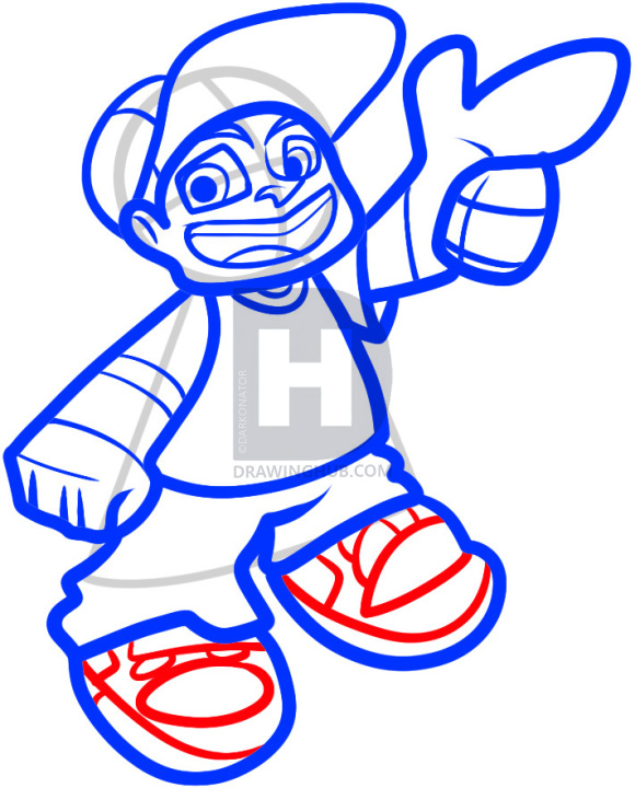 580x720 how to draw lil rob, wild grinders, step