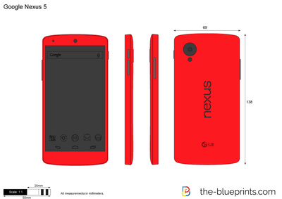 400x283 google nexus vector drawing