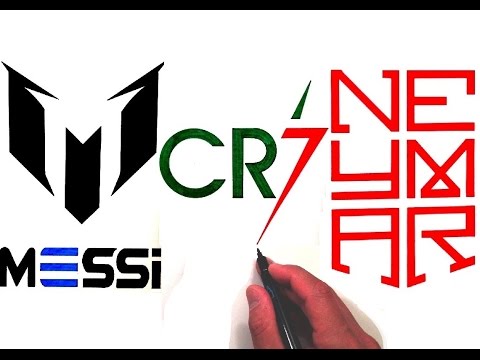 480x360 Drawing All Logos Of Ronaldo, Messi And Neymar Jr