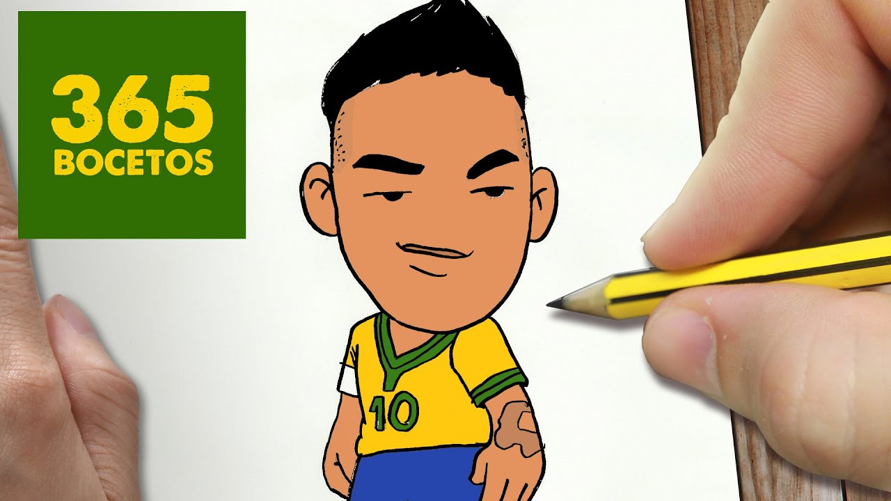 1280x720 Como Dibujar Neymar Kawaii Paso A Paso