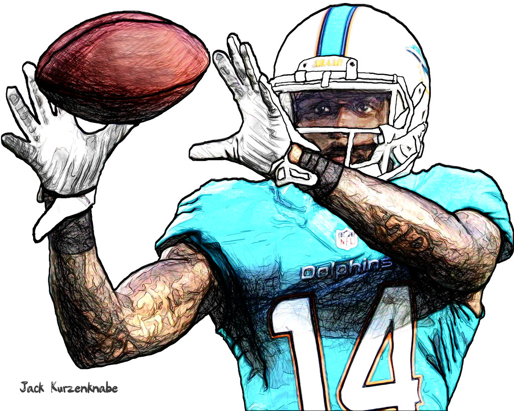 1024x819 Miami Dolphins Javis Landry View All My Nfl Drawings