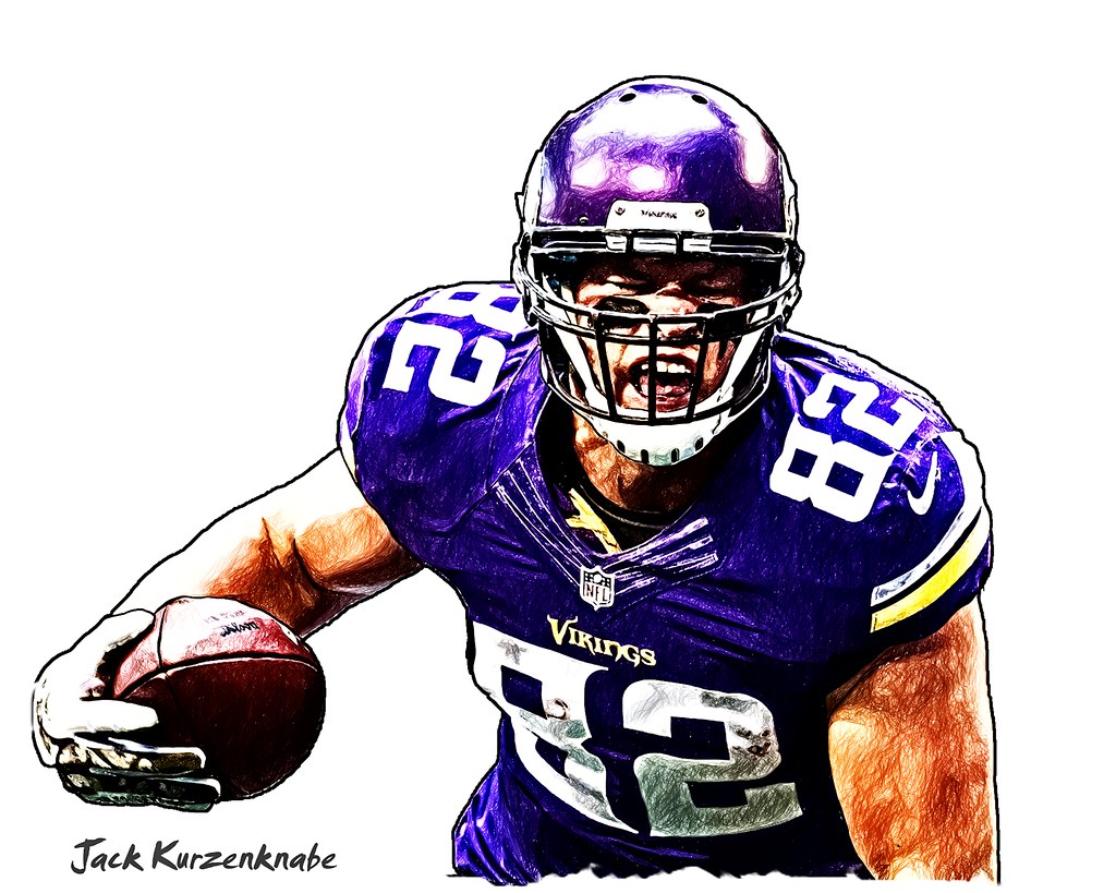 1024x819 Minnesota Vikings Kyle Rudolph View All My Nfl Drawings