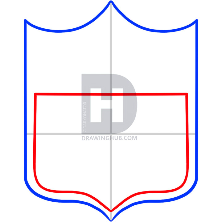 720x720 how to draw nfl, nfl logo, step