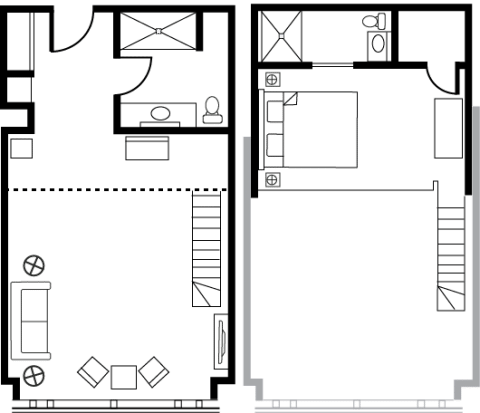 480x413 Bi Level Suite, Fallsview Room Marriott On The Falls