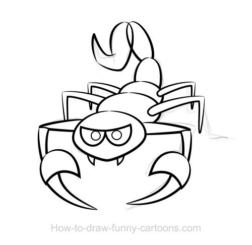 500x486 Drawings Of Scorpions