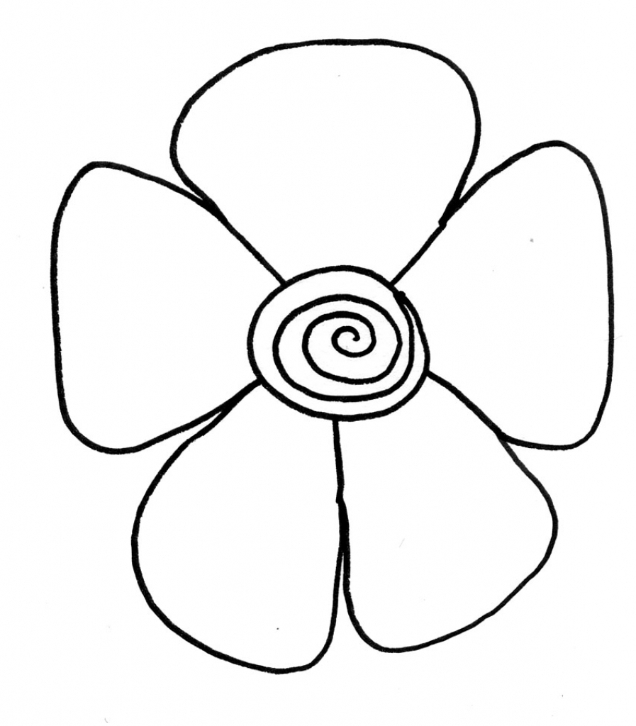 897x1024 Beautiful Flower Simple Rose Drawing
