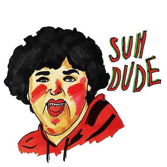 550x550 Suh Dude' Line Drawing Nick Colletti Photographic Prints