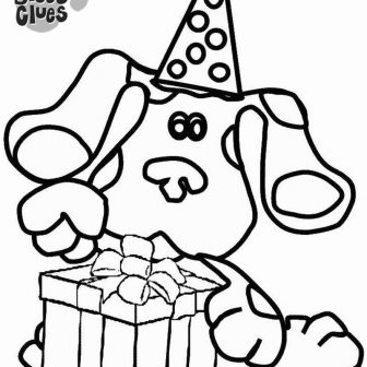 336x336 Blues Clues Mailbox Coloring