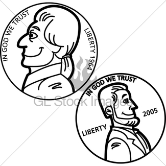 325x325 United States Currency Nickel Coin Gl Stock Images