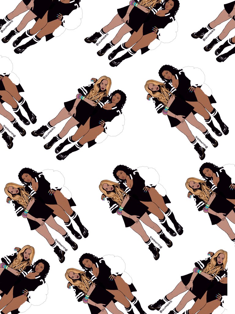 768x1024 Beyonce + Nicki Minaj Wallpaper Louise Andersone