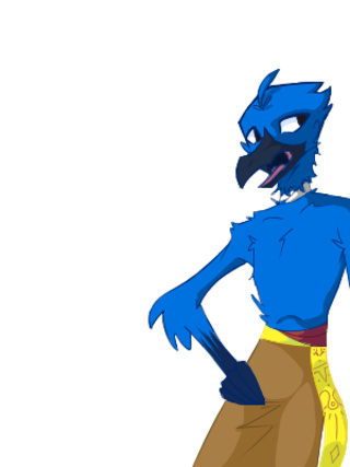 320x427 late night drawing of a birb