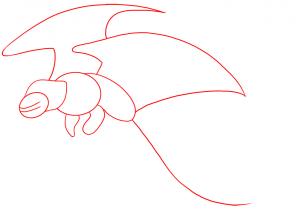 302x220 How To Draw Night Fury, Toothless, Step