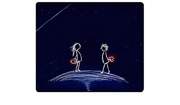 600x350 Mp Cute Kids Love Heart Night Sky Fantasy Drawing