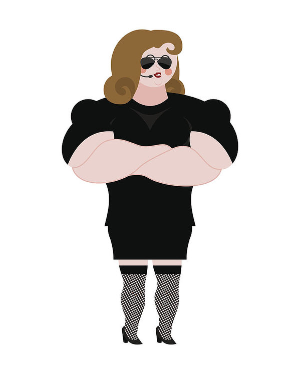 599x747 Female Bodyguard Strong Woman Guard At Nightclub Black Suit