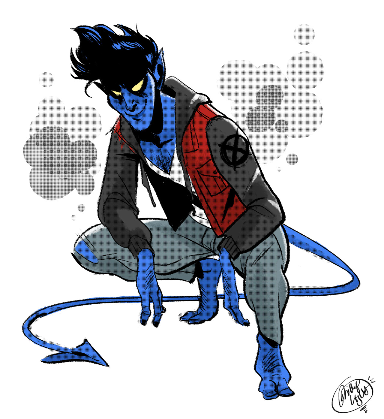 1280x1396 nightcrawler drawing for sketch dailies over