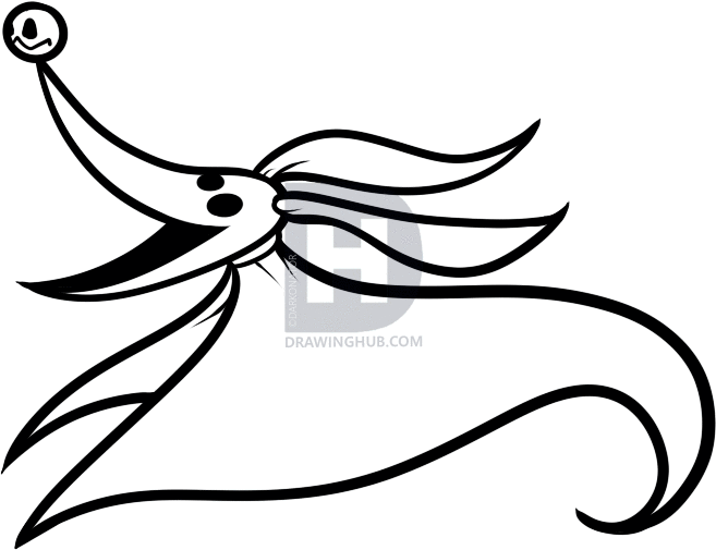 657x505 How To Draw Zero Easy, Nightmare Before Christmas, Step