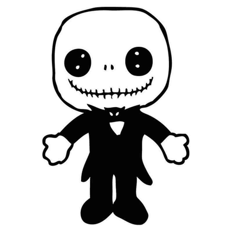 800x800 Nightmare Before Christmas Jack Doll Vinyl Sticker