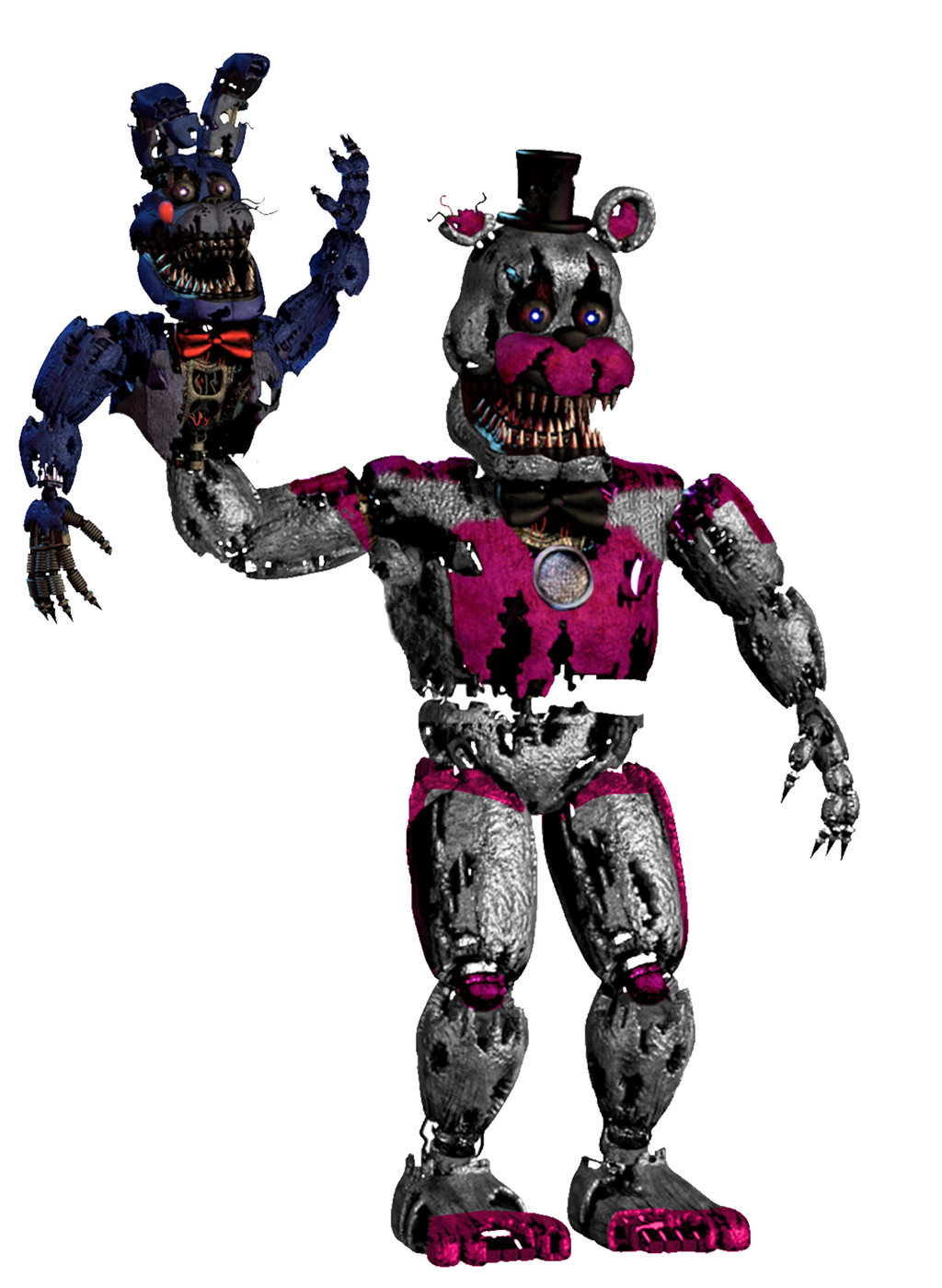 1024x1401 How To Draw Nightmare Funtime Freddy