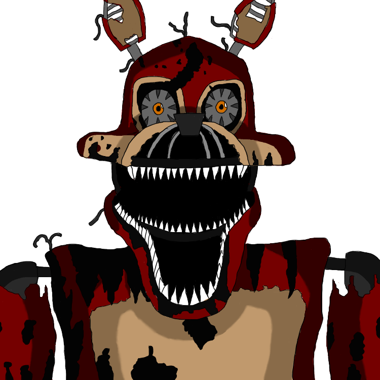 750x750 nightmare foxy drawing i did fivenightsatfreddys