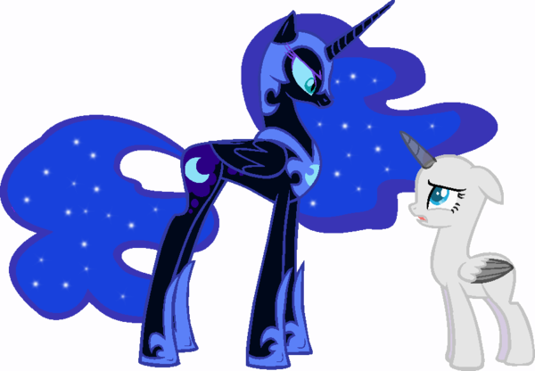 600x416 Mlp Base Nightmare Moon X Oc
