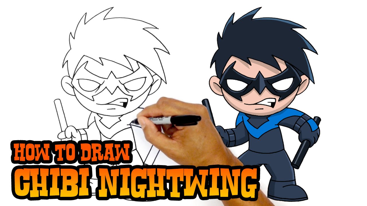 1280x720 How To Draw Nightwing Dc Comics