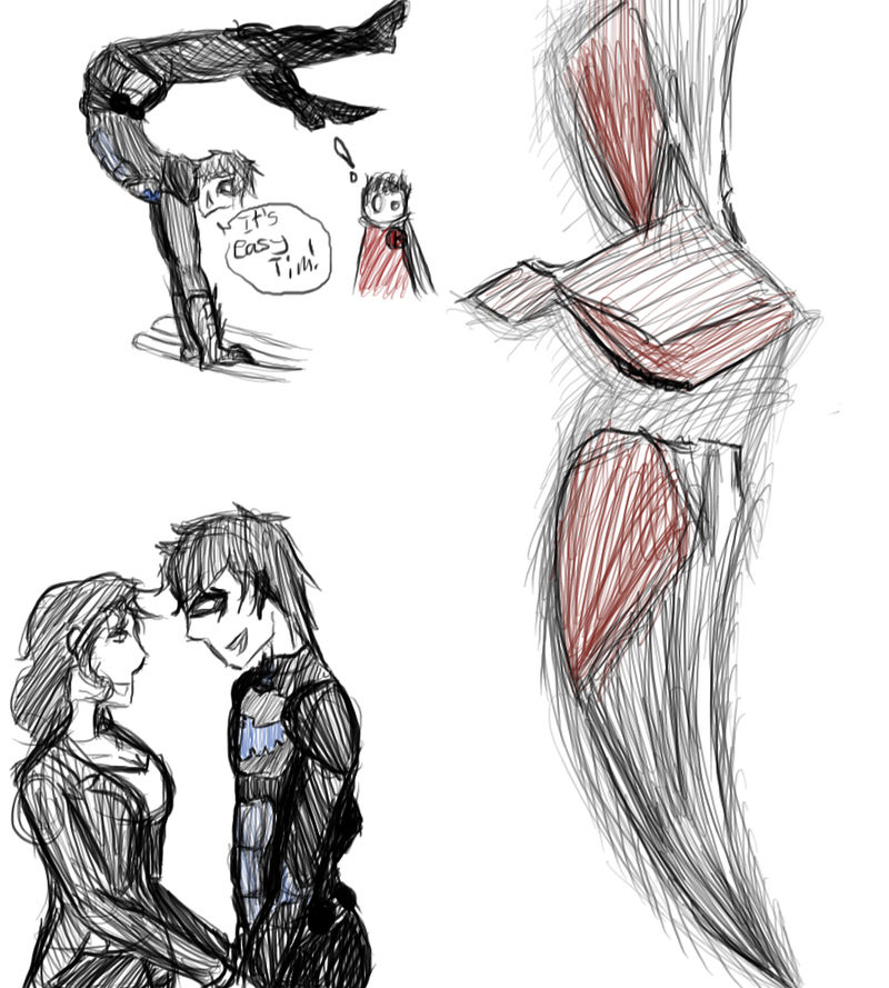 800x889 Yj Nightwing Sketches