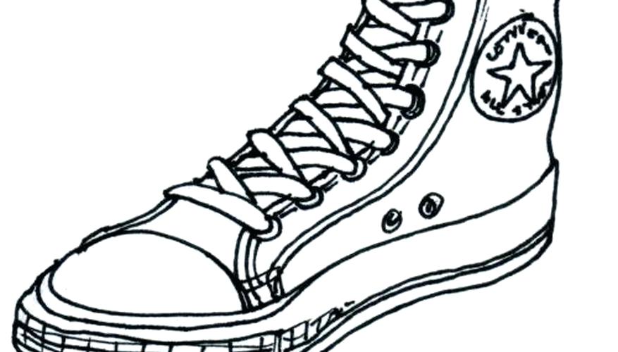 877x500 Nike Shoes Drawing Easy
